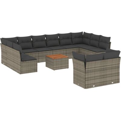 VidaXL 3223918 Gartenmöbel-Set - Grau VidaXL 3223918 Gartenmöbel-Set - Grau
