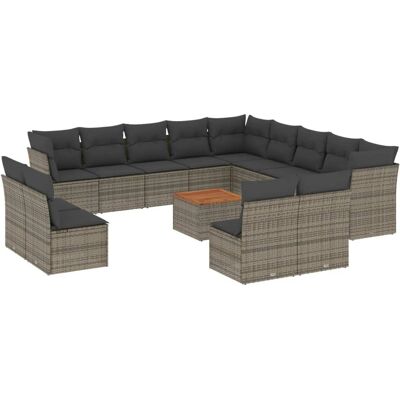 vidaXL Gartenmöbel-Set - Modularer Sofa mit Kissen vidaXL Gartenmöbel-Set - Modularer Sofa mit Kissen