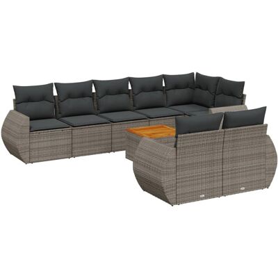 VidaXL Gartenmöbelset - Grau - Modulares Sofa VidaXL Gartenmöbelset - Grau - Modulares Sofa