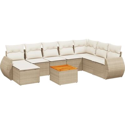 vidaXL Gartenmöbel-Set - Beige, Modular - Gartenmöbel vidaXL Gartenmöbel-Set - Beige, Modular - Gartenmöbel