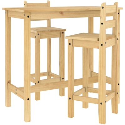 vidaXL 112 cm Mäntypuinen baarisetti - Huonekalu kotiin ja ruokailuun vidaXL 112 cm Mäntypuinen baarisetti - Huonekalu kotiin ja ruokailuun