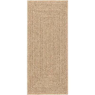 vidaXL Brunt jute-udseende gulvtæppe til indendørs og udendørs 80x200cm vidaXL Brunt jute-udseende gulvtæppe til indendørs og udendørs 80x200cm