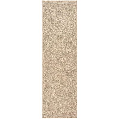 vidaXL Brun Rund 80x250 cm Indendørs Udendørs Jute-Look Tæppe - Gulvbelægning vidaXL Brun Rund 80x250 cm Indendørs Udendørs Jute-Look Tæppe - Gulvbelægning