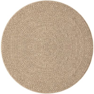 vidaXL Braune Jute-Optik Rundteppich 200cm - Indoor Outdoor Teppich vidaXL Braune Jute-Optik Rundteppich 200cm - Indoor Outdoor Teppich
