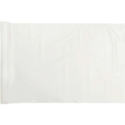 vidaXL Garden Privacy Screen Balcony Screen Deck Sunshade White 300x75 cm PVC vidaXL Garden Privacy Screen Balcony Screen Deck Sunshade White 300x75 cm PVC