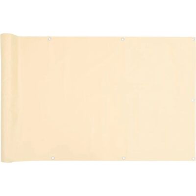 vidaXL 300x90 cm Cream Privacy Screen Fence PVC vidaXL 300x90 cm Cream Privacy Screen Fence PVC