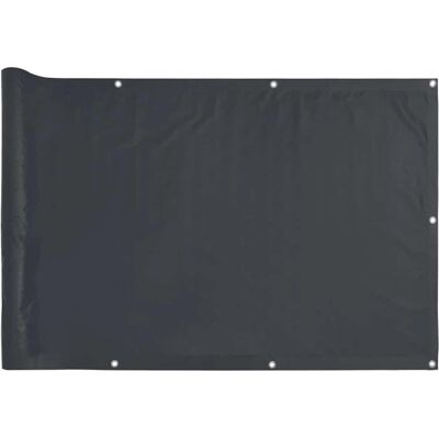 vidaXL Anthrazit Gartenschutzzaun 600x120 cm PVC - Sichtschutz vidaXL Anthrazit Gartenschutzzaun 600x120 cm PVC - Sichtschutz