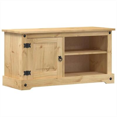 vidaXL 100x40x52 cm Massives Kiefernholz TV-Schrank - Unterhaltungszentrum vidaXL 100x40x52 cm Massives Kiefernholz TV-Schrank - Unterhaltungszentrum
