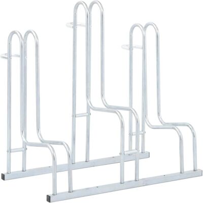 vidaXL Fahrradständer für 3 Fahrräder - Verzinkter Stahl - Innenbereich vidaXL Fahrradständer für 3 Fahrräder - Verzinkter Stahl - Innenbereich