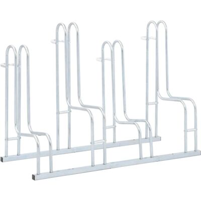 vidaXL Fahrradständer für 4 Fahrräder - Galvanisiertes Stahl - Innenbereich vidaXL Fahrradständer für 4 Fahrräder - Galvanisiertes Stahl - Innenbereich