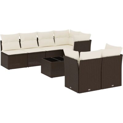 VidaXL Gartenmöbel-Set - Beige, Modular, Langlebig VidaXL Gartenmöbel-Set - Beige, Modular, Langlebig