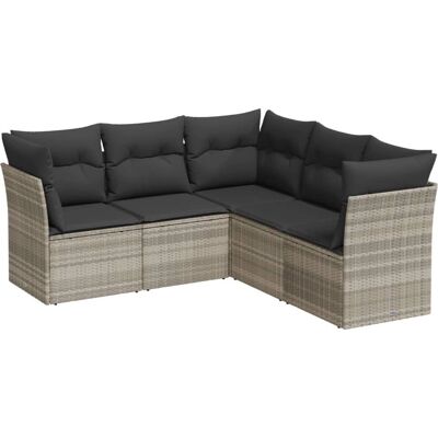 vidaxl - Conjunto de móveis de exterior 5 peças com almofadas - Outdoor furniture set vidaxl - Conjunto de móveis de exterior 5 peças com almofadas - Outdoor furniture set