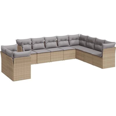 vidaXL Gartenmöbelset - Beige, Modular, UV-beständig vidaXL Gartenmöbelset - Beige, Modular, UV-beständig