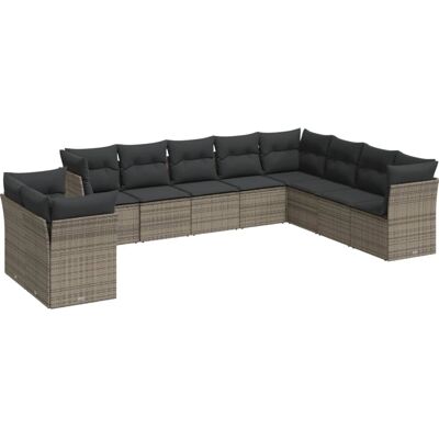 vidaXL 11-Teiliges Gartenmöbelset - Sofa mit Kissen vidaXL 11-Teiliges Gartenmöbelset - Sofa mit Kissen