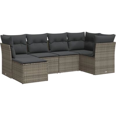 Conjunto de Móveis de Jardim vidaXL - 3 Sofás de canto, 1 Mesa, 2 Cadeiras centrais Conjunto de Móveis de Jardim vidaXL - 3 Sofás de canto, 1 Mesa, 2 Cadeiras centrais