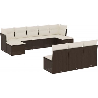 VidaXL Gartenmöbel-Set - Langlebiges Poly Rattan, Modulares Design VidaXL Gartenmöbel-Set - Langlebiges Poly Rattan, Modulares Design