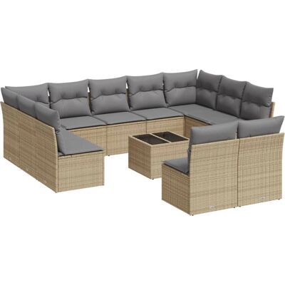 VidaXL Gartenmöbel-Set - Beige, Modular, UV-beständig - Gartenmöbel VidaXL Gartenmöbel-Set - Beige, Modular, UV-beständig - Gartenmöbel