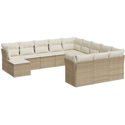 VidaXL Gartenmöbel-Set - Langlebiges Poly-Rattan, 12 Plätze VidaXL Gartenmöbel-Set - Langlebiges Poly-Rattan, 12 Plätze