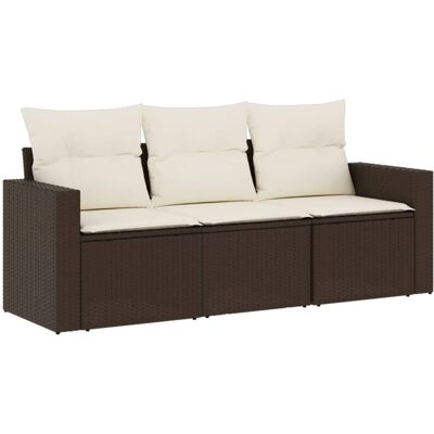 VidaXL Buitenbank - Duurzaam PE Rattan - Bruin - Tuinmeubelen VidaXL Buitenbank - Duurzaam PE Rattan - Bruin - Tuinmeubelen