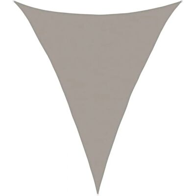 VidaXL Light Gray 160 g/m² HDPE Triangular Sun Shade 5x6x6 m VidaXL Light Gray 160 g/m² HDPE Triangular Sun Shade 5x6x6 m