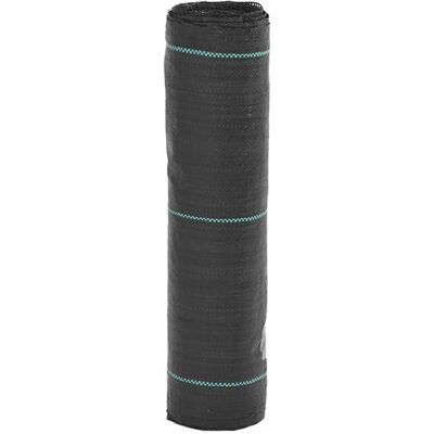 vidaXL Garden Weed Barrier Fabric - Black 0.5x10 m vidaXL Garden Weed Barrier Fabric - Black 0.5x10 m