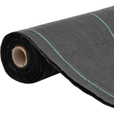 vidaXL Zwarte Onkruidweringsdoek - Bodemafdekking - Tuin Bodembedekking vidaXL Zwarte Onkruidweringsdoek - Bodemafdekking - Tuin Bodembedekking