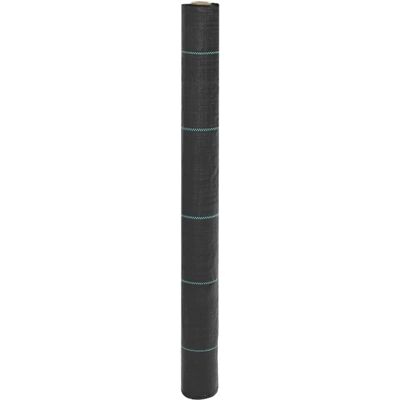 vidaXL Onkruidweringscherm Tuin - 1x50 m Zwart vidaXL Onkruidweringscherm Tuin - 1x50 m Zwart