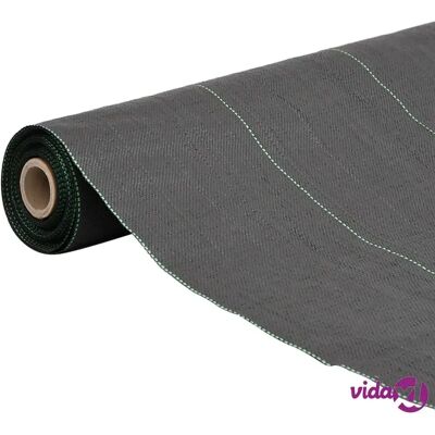 vidaXL Onkruidwerende tuinvlies zwart 2x100 m vidaXL Onkruidwerende tuinvlies zwart 2x100 m