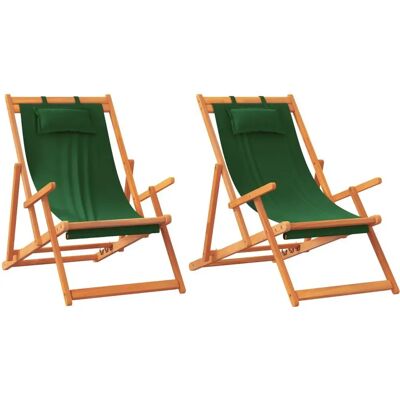 VidaXL Outdoor Chair - Verstellbarer Faltstuhl aus Eukalyptus VidaXL Outdoor Chair - Verstellbarer Faltstuhl aus Eukalyptus