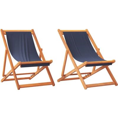 vidaXL Eucalyptus Outdoor Chair - Foldable Beach Garden Set vidaXL Eucalyptus Outdoor Chair - Foldable Beach Garden Set