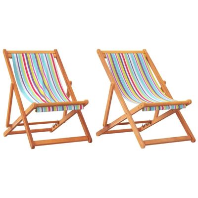 Chaise d'Extérieur vidaXL - Eucalyptus Multicolore - Assise Paddée - Terrasse - Publicité Chaise d'Extérieur vidaXL - Eucalyptus Multicolore - Assise Paddée - Terrasse - Publicité