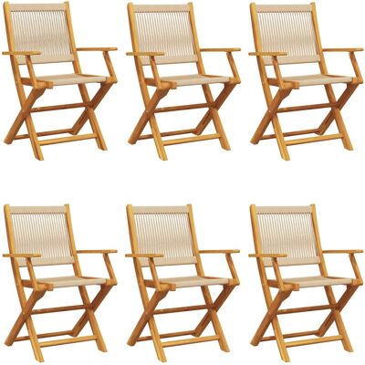 VidaXL - 3214573 - Beige - Akazienholz - Outdoor chair VidaXL - 3214573 - Beige - Akazienholz - Outdoor chair