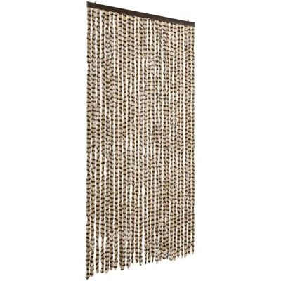 vidaXL Beigebraun Fliegenvorhang - Chenille - 118x220 cm vidaXL Beigebraun Fliegenvorhang - Chenille - 118x220 cm