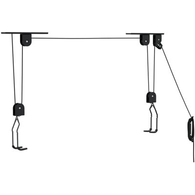 vidaXL Cykellift med loftmontering - 20kg - Pladsbesparende opbevaring vidaXL Cykellift med loftmontering - 20kg - Pladsbesparende opbevaring