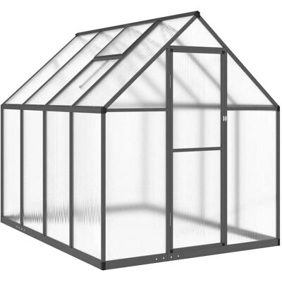 vidaXL Gewächshaus 224x169x195 cm mit Fundamentrahmen - Gewächshaus vidaXL Gewächshaus 224x169x195 cm mit Fundamentrahmen - Gewächshaus