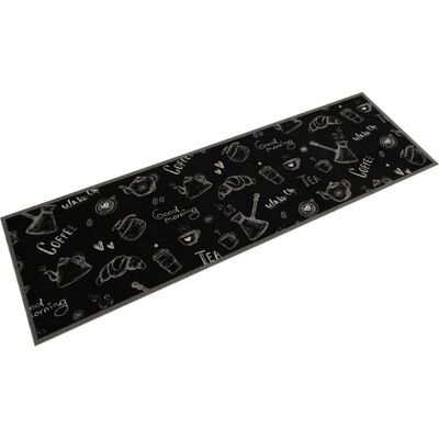 Tapis de Cuisine vidaXL Noir 45x150 cm - Anti Fatigue, Lavable Tapis de Cuisine vidaXL Noir 45x150 cm - Anti Fatigue, Lavable
