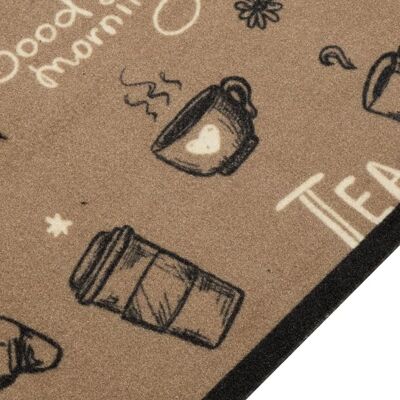 Tapis de cuisine vidaXL Morning Brown 60x300 cm - Lavable Antifatigue Tapis de cuisine vidaXL Morning Brown 60x300 cm - Lavable Antifatigue