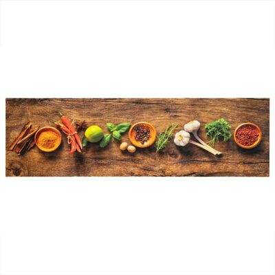 Tapis de cuisine vidaXL - 45x150 cm - Marron - Tapis anti-fatigue - Publicité Tapis de cuisine vidaXL - 45x150 cm - Marron - Tapis anti-fatigue - Publicité