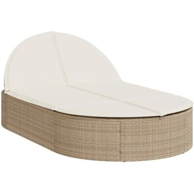 vidaXL Doppel-Sonnenliege beige - Outdoor Chair vidaXL Doppel-Sonnenliege beige - Outdoor Chair