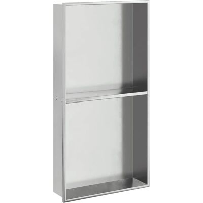vidaXL Duschnische - Gebürstet Silber Edelstahl Wandnische vidaXL Duschnische - Gebürstet Silber Edelstahl Wandnische