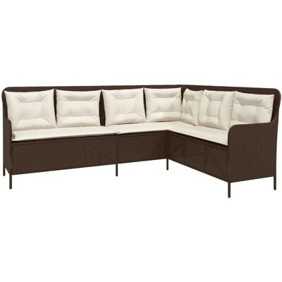 VidaXL 369001 sofa na taras - Meble ogrodowe w kształcie litery L VidaXL 369001 sofa na taras - Meble ogrodowe w kształcie litery L