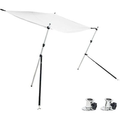 vidaXL T-Top Cieniverlängerung Weiß 170x170x(113-182,5) cm - Bootsonnenschutz vidaXL T-Top Cieniverlängerung Weiß 170x170x(113-182,5) cm - Bootsonnenschutz
