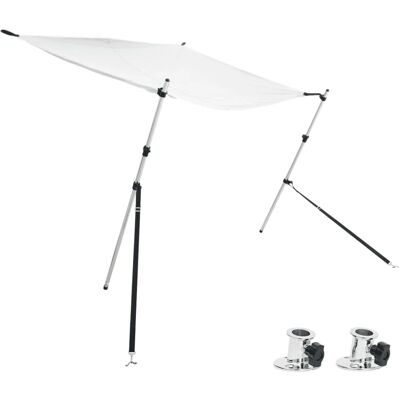 vidaXL T-Top Schattenverlängerung Weiß - Boot Sonnenschutz vidaXL T-Top Schattenverlängerung Weiß - Boot Sonnenschutz
