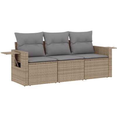 VidaXL Outdoor Möbelset - Beige, Modular, UV-beständig - Garten VidaXL Outdoor Möbelset - Beige, Modular, UV-beständig - Garten