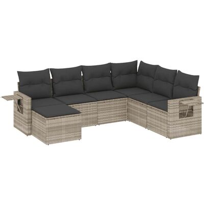 vidaXL Gartenmöbel-Set - Modular, Hellgrau vidaXL Gartenmöbel-Set - Modular, Hellgrau