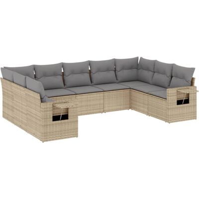 VidaXL Havemøbel-Set - Beige, Modulært, Vejrbestandigt VidaXL Havemøbel-Set - Beige, Modulært, Vejrbestandigt