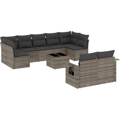 vidaXL Gartenset 10-tlg. - Beige - Modular vidaXL Gartenset 10-tlg. - Beige - Modular