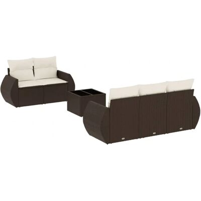vidaXL Gartenmöbel-Set - Beige, Braun, Creme - Garten, Terrasse, Hof vidaXL Gartenmöbel-Set - Beige, Braun, Creme - Garten, Terrasse, Hof