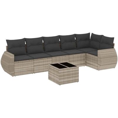 vidaXL 3221401 Gartenmöbel-Set - Beiges Outdoor-Sofa vidaXL 3221401 Gartenmöbel-Set - Beiges Outdoor-Sofa