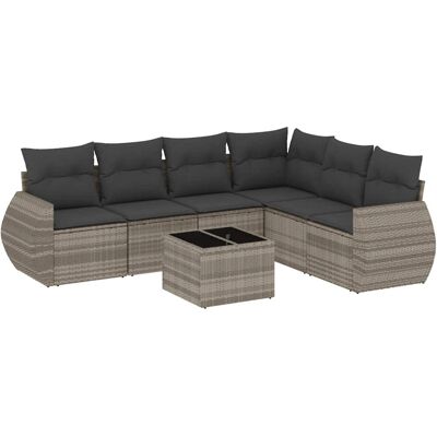 vidaXL Gartenmöbel-Set - Langlebiges PE-Rattan, Modular, Kissen vidaXL Gartenmöbel-Set - Langlebiges PE-Rattan, Modular, Kissen